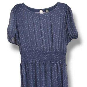 Wild Fable Round Neck Smocked Waist Midi Dress Size 2X